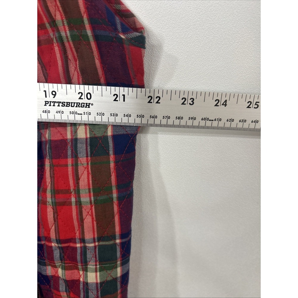 Southern Lady Vest Womens Quilted Size XL Plaid - Picture 6 of 7